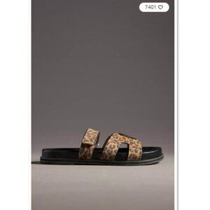 Anthropologie  Bibi Lou Cutout Slide Sandals | NIB | 6.5-7 | EU 37